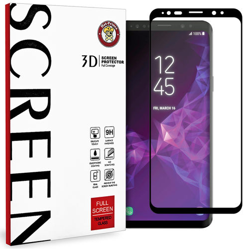 3D Curved Tempered Glass Screen Protector for Samsung Galaxy S9+ (Black)